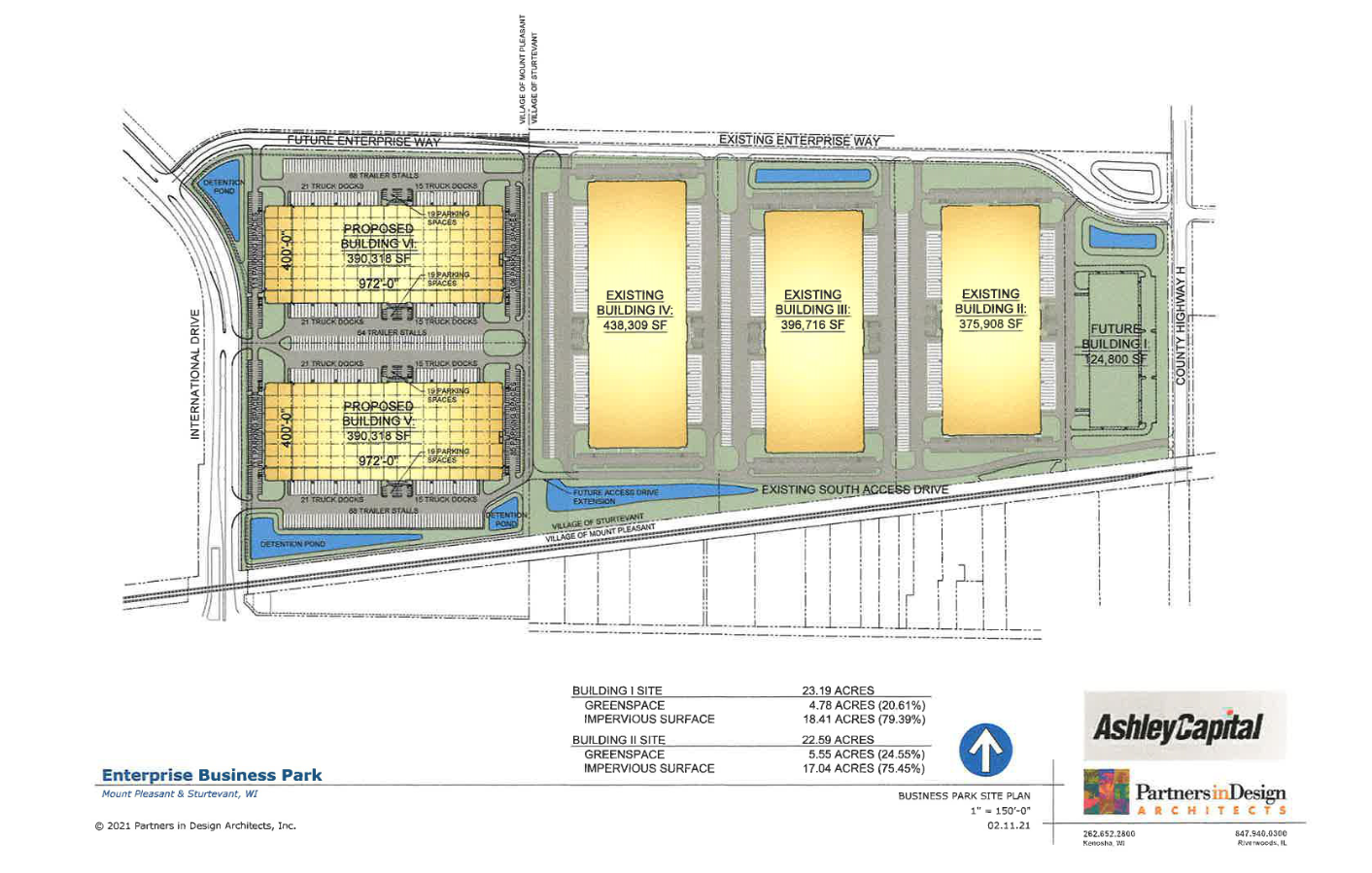 Proposed buildings